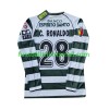 Fußballtrikots Sporting Lissabon Cristiano Ronaldo 28 2001-2003 Retro Langarm Heimtrikotsatz kaufen